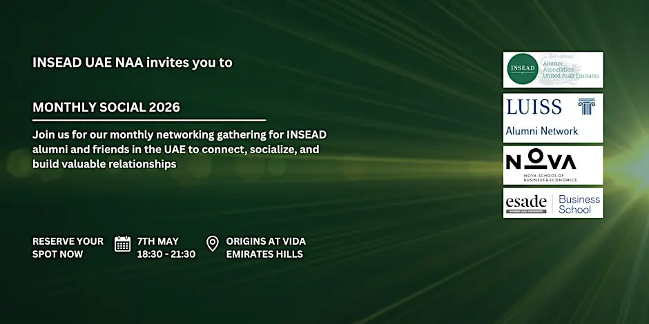 INSEAD UAE Monthly Social 2026