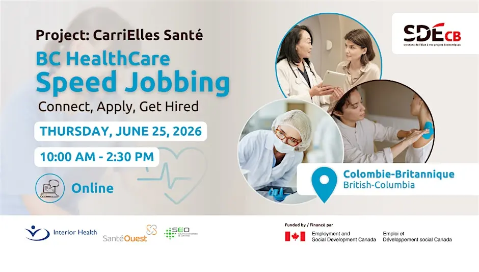 BC Healthcare Speed-Jobbing: Connect, Apply, Get Hired