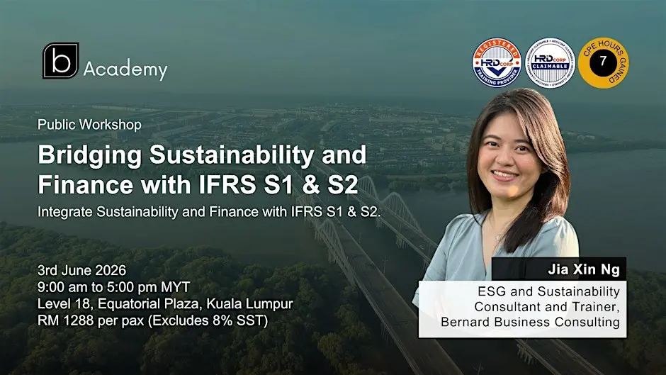 Bridging Sustainability and Finance with IFRS S1 & S2 Workshop