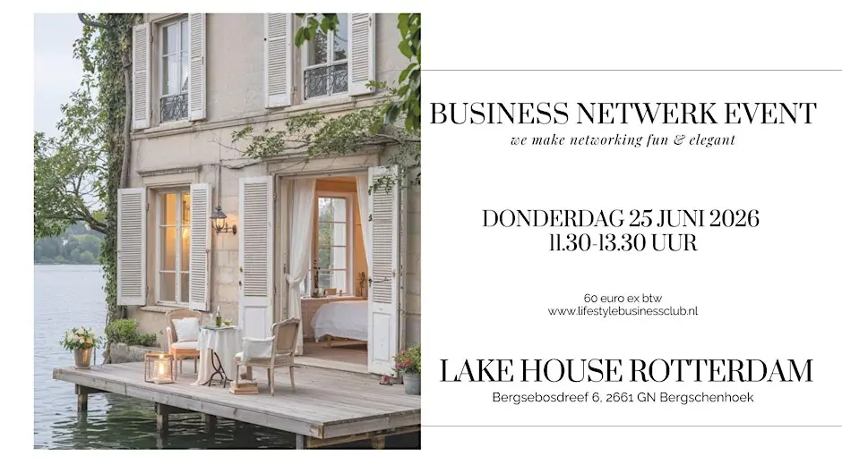 Waterfront Business Lunch - Lake House Rotterdam