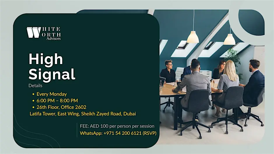 High Signal | B2B Networking | Investors, Business Owners & Founders