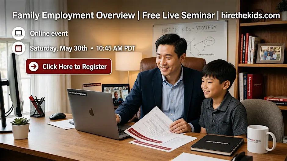 Hire the Kids in your Home Based Business - Family Employment Overview