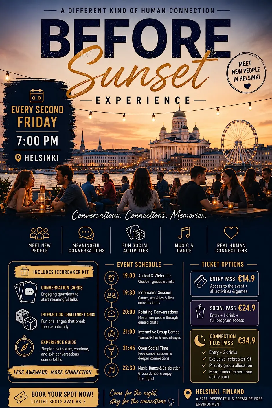 Before Sunset Experience A Unique Social Event in Helsinki