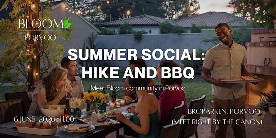 Bloom Porvoo: Summer Social Hike & BBQ