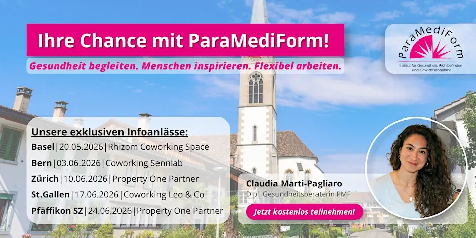 Infoabend Schwyz: Selbständigkeit mit ParaMediForm