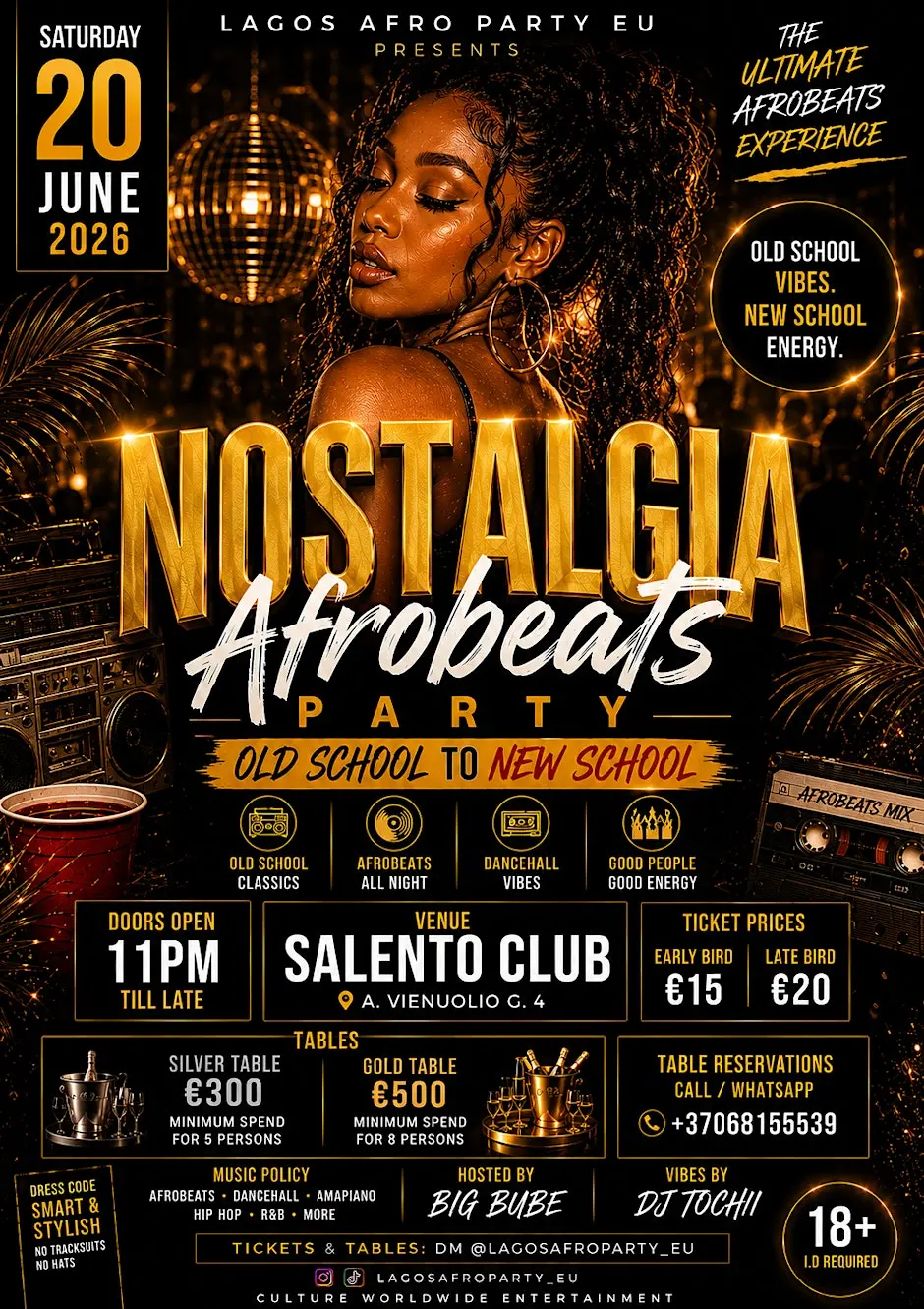 NOSTALGIA AFROBEATS PARTY