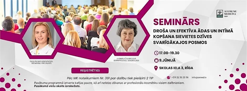 DROŠA UN EFEKTĪVA ĀDAS UN INTĪMĀ KOPŠANA SIEVIETES DZĪVES POSMOS/2