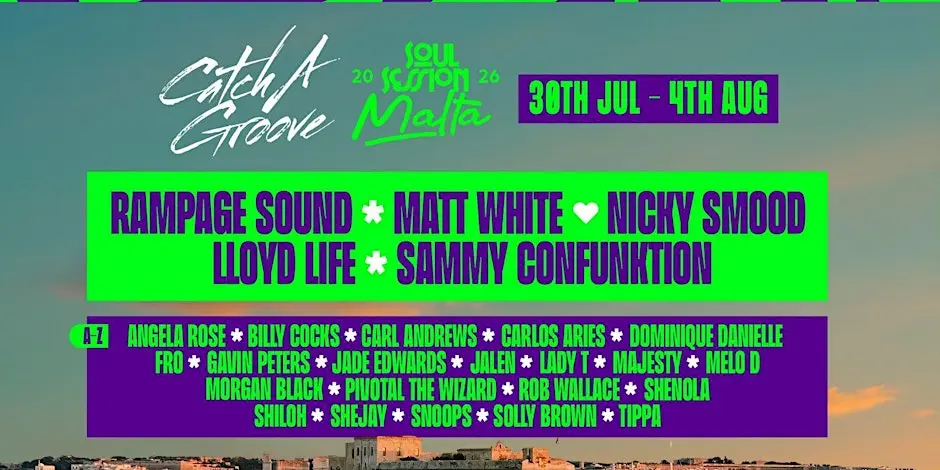Catch A Groove x Soul Session - Malta 2026