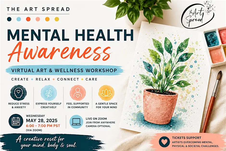 Virtual Art-&-Wellness Workshop for Stress Relief