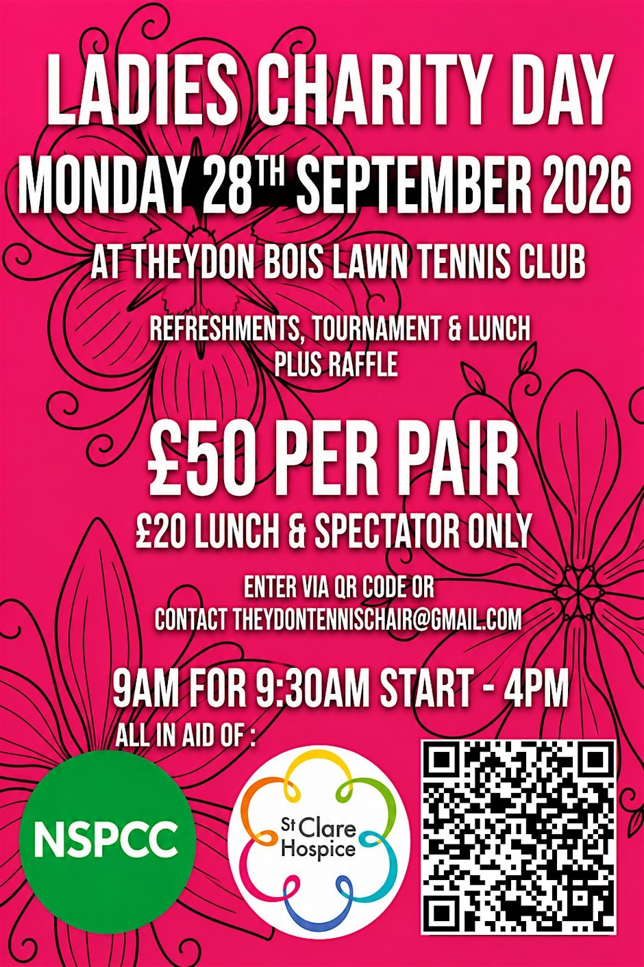 Theydon Bois LTC Ladies Charity Tennis Tournament 2026