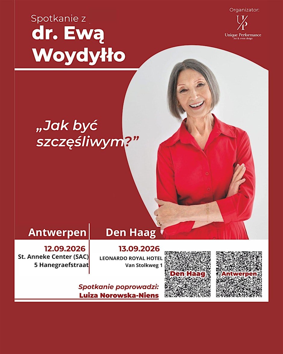 Spotkanie z Dr Ewą Woydyłło: "Jak być szczęśliwym?"