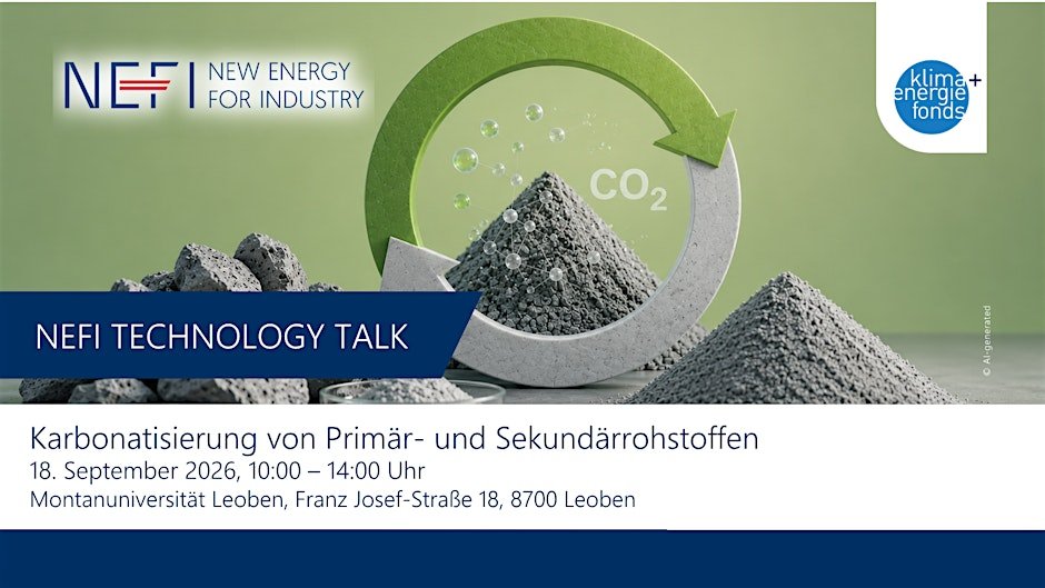NEFI Technology Talk: Karbonatisierung von Primär- und Sekundärrohstoffen