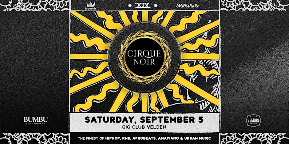 MILKSHAKE'S CIRQUE NOIR - HIPHOP & RNB - GIG CLUB VELDEN - 05.09.2026
