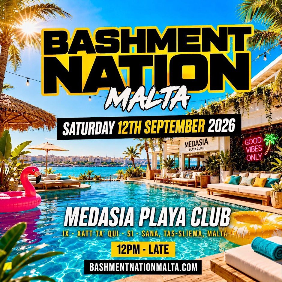 BASHMENT NATION - Malta Freedom Street Pool Party (1000+ Ravers)