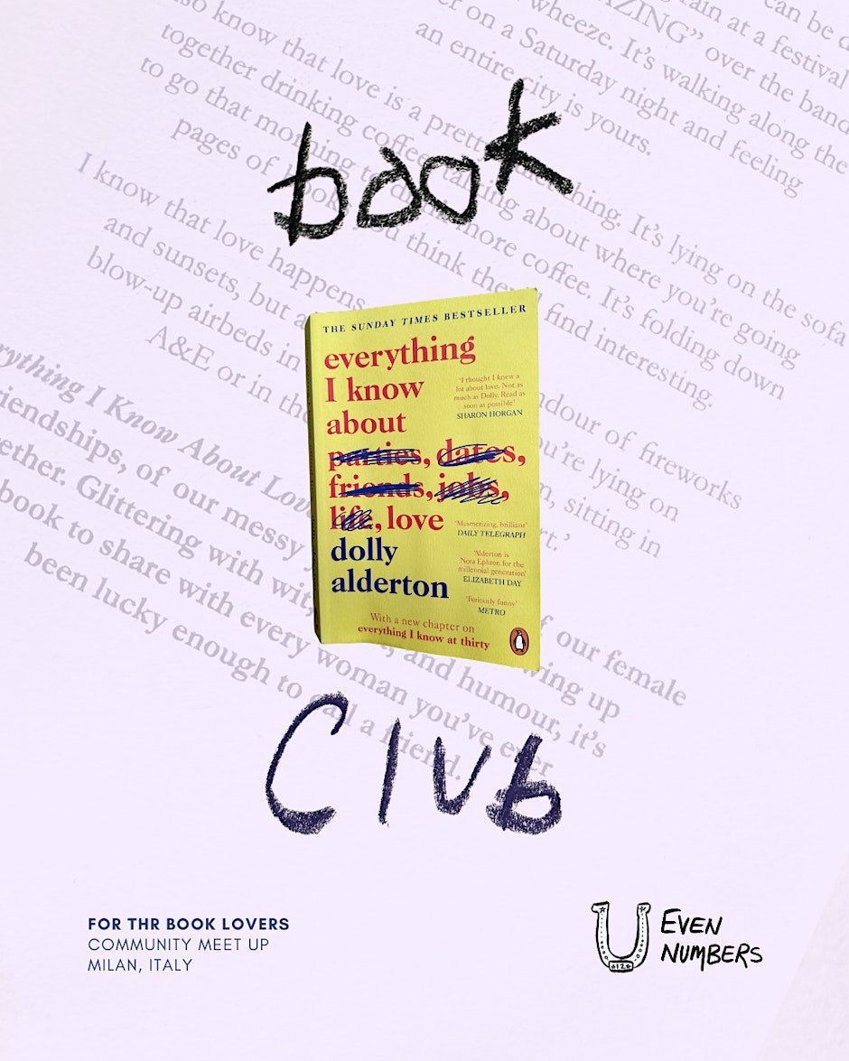 Book Club Milan | Everything I Know About Love by Dolly Alderton