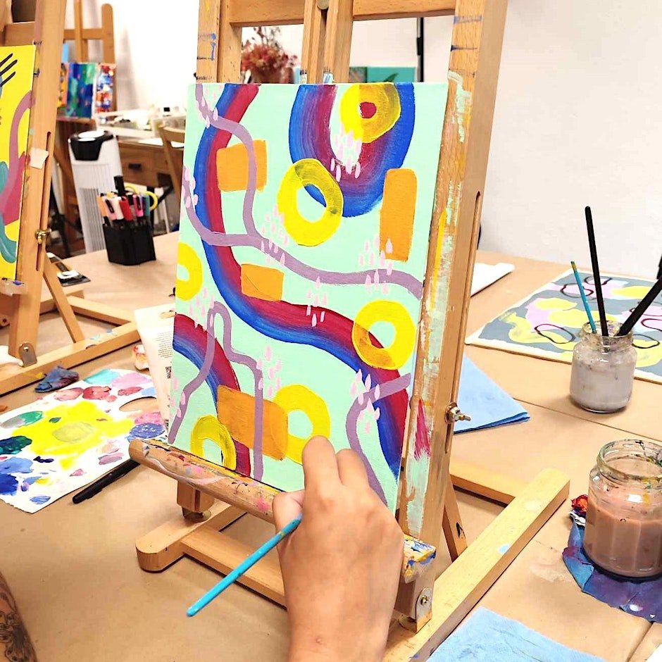 Abstract Art with Acrylics