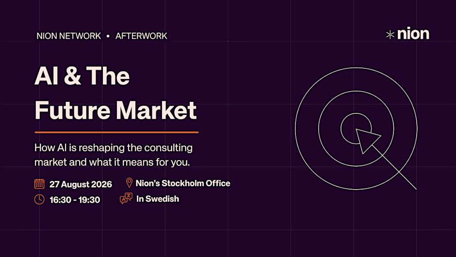 Nion Network Afterwork: AI & The Future Market