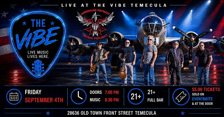 THE AMERICAN PATRIOT MUSIC PROJECT. LIVE AT THE VIBE.