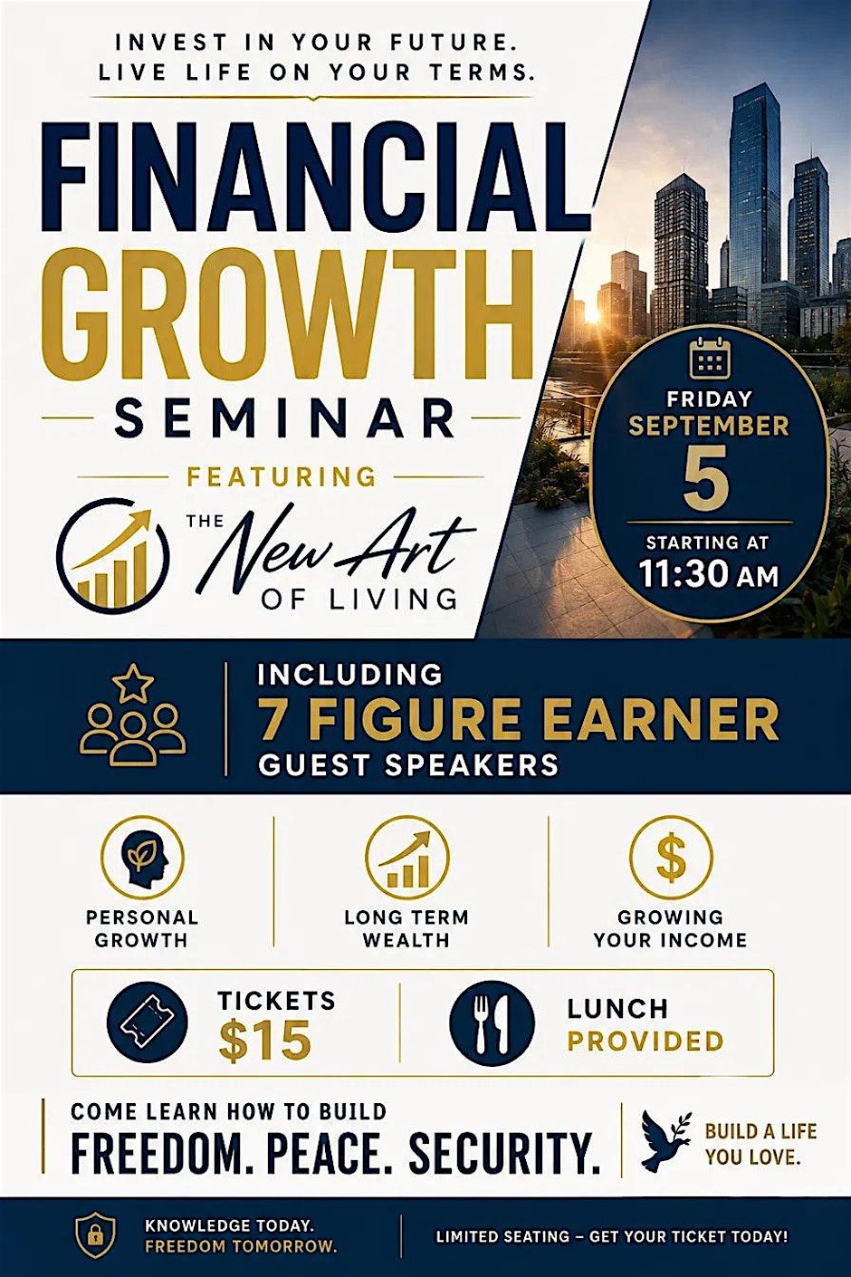 Financial Growth Seminar: The New Art of Living
