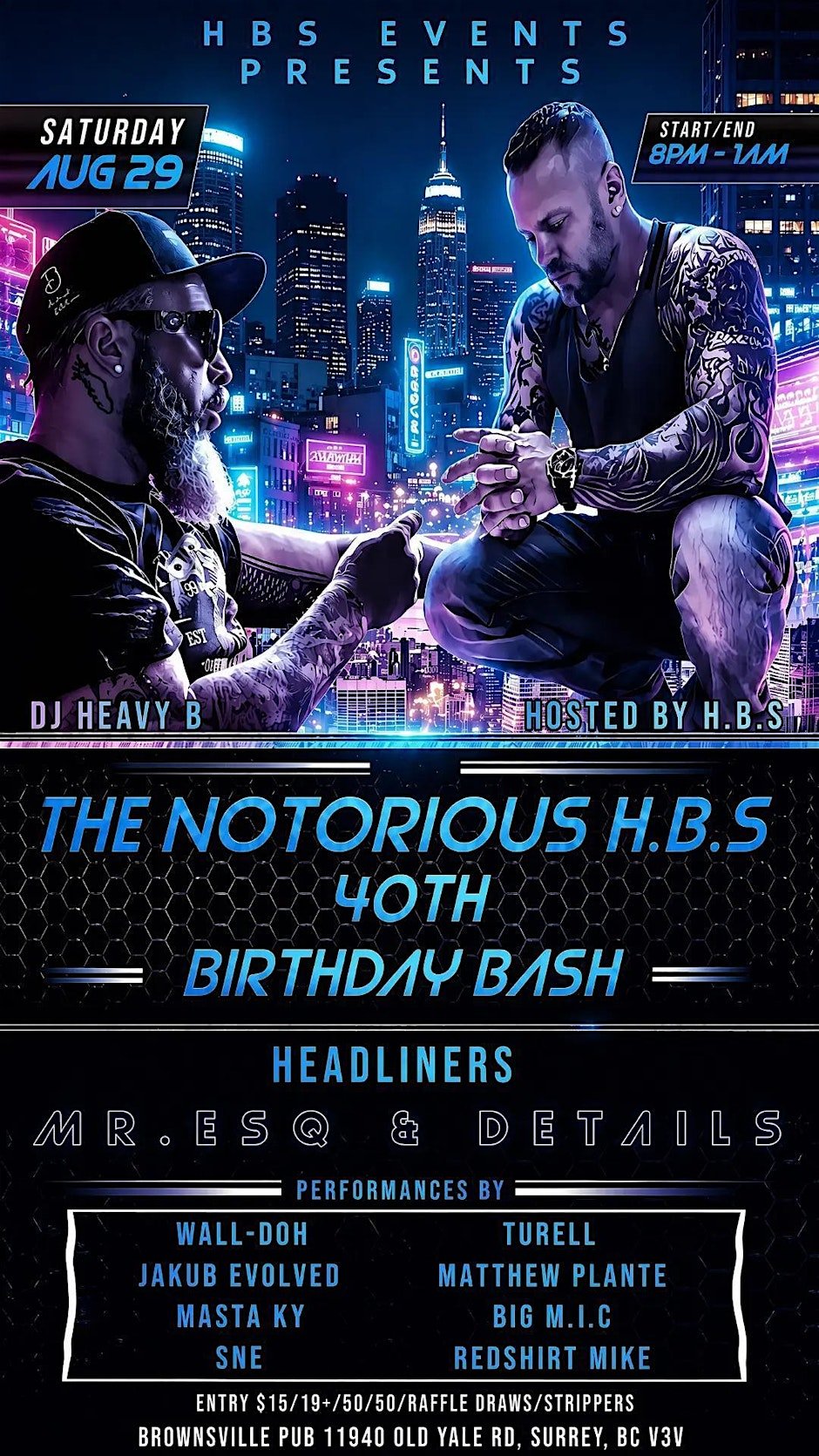 H.B.S 40th birthday bash