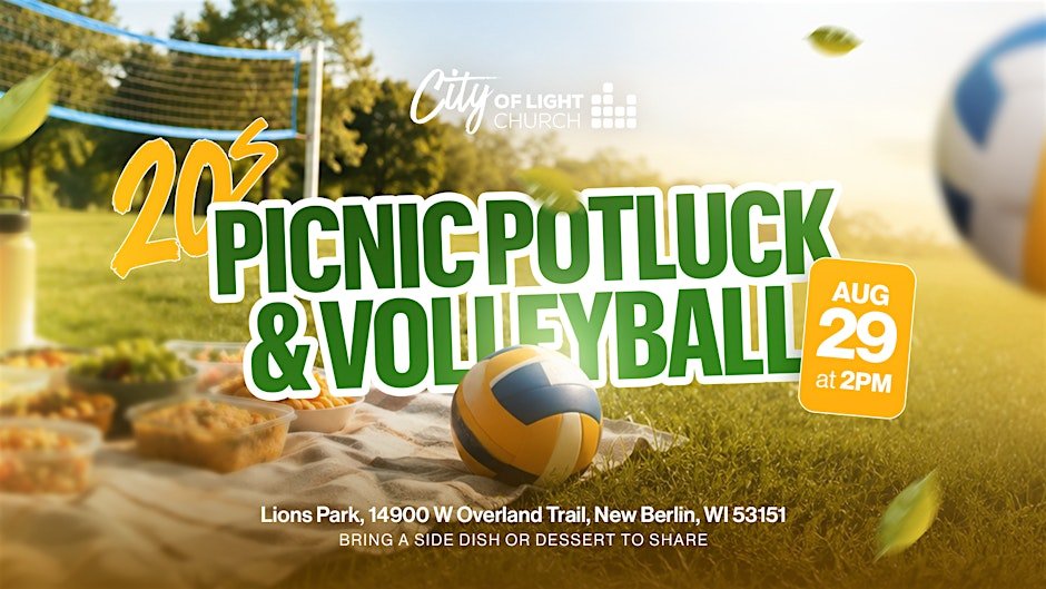 20s Hangout: Picnic Potluck & Volleyball